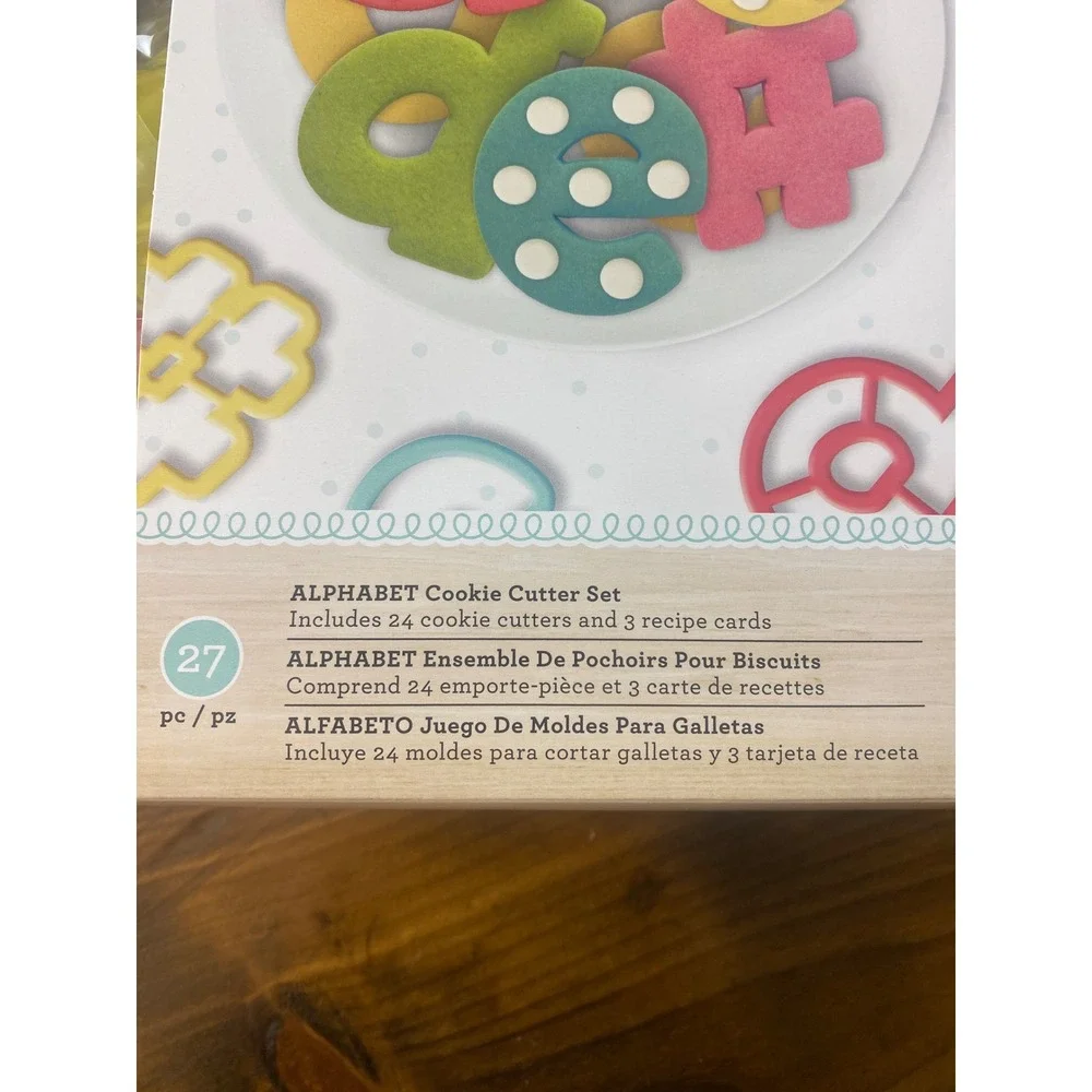 Sweet Sugarbelle NEW Alphabet Cookie Cutter Set 27pc Recipe Cards SKU H